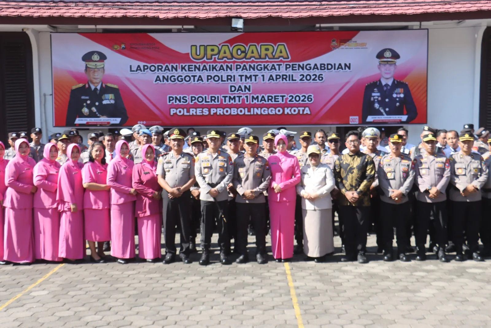 Kapolres Probolinggo Kota Pimpin Upacara Kenaikan Pangkat Pengabdian, AKP Ahmad Jayadi Naik Jadi Kompol