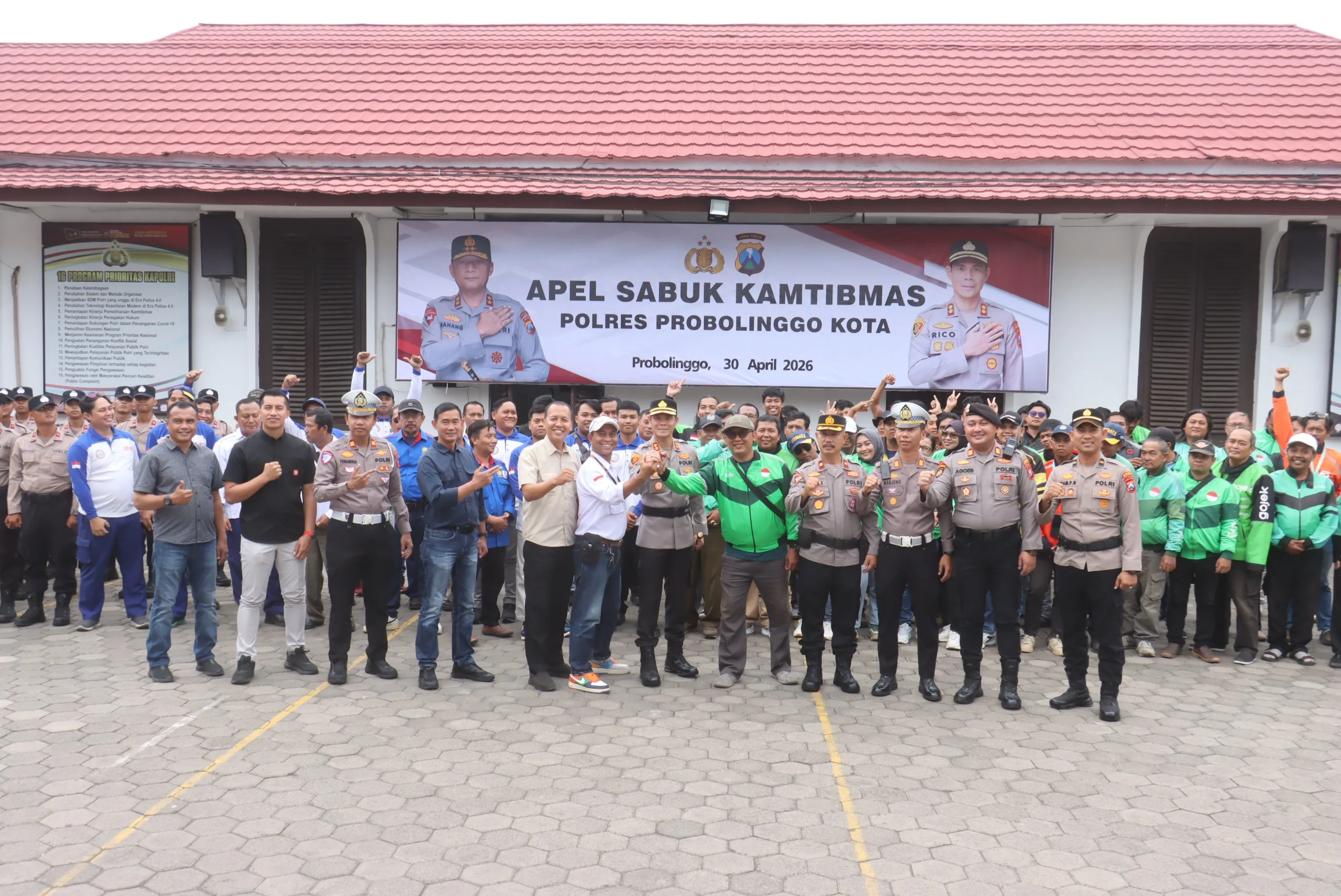 Polres Probolinggo Kota Gandeng Buruh dan Ojol Perkuat Sabuk Kamtibmas
