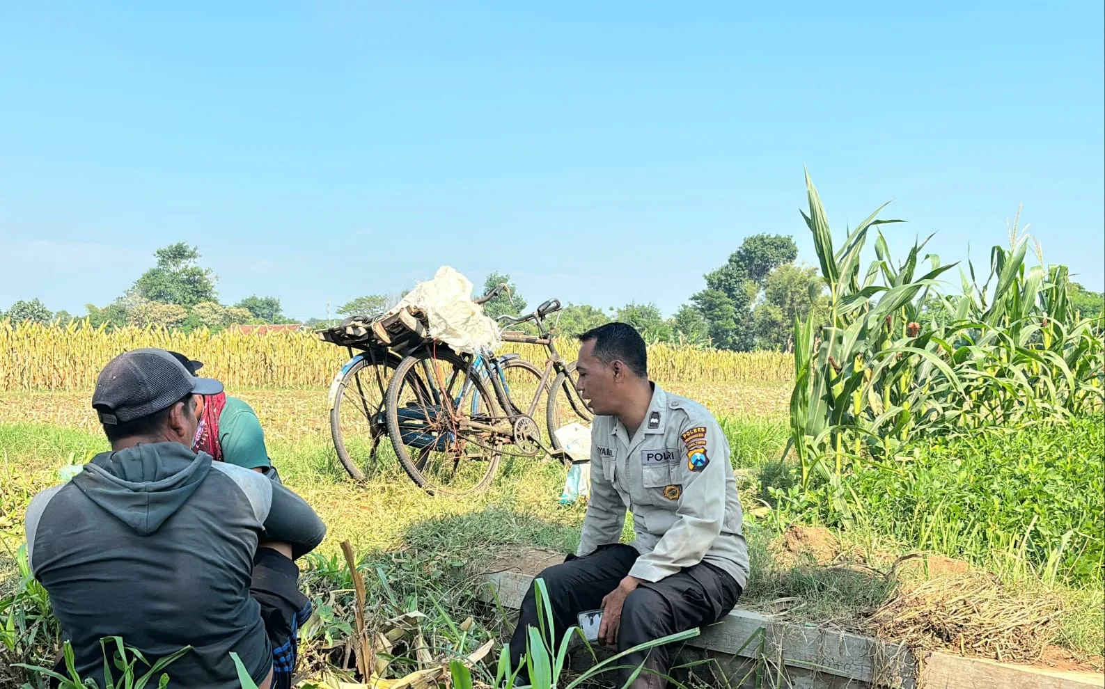 Polsek Wonoasih Perkuat Ketahanan Pangan Lewat Dialog Bersama Petani