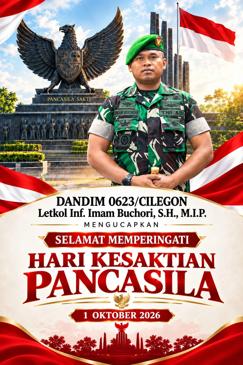 Dandim 0623/Cilegon Ajak Masyarakat Maknai Hari Kesaktian Pancasila dengan Memperkuat Persatuan dan Gotong Royong