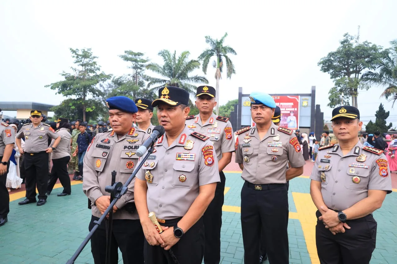 Kapolda Banten Lepas 45 Personel Satbrimob dalam Misi Pengamanan Satgas Amole II ke Papua Tengah