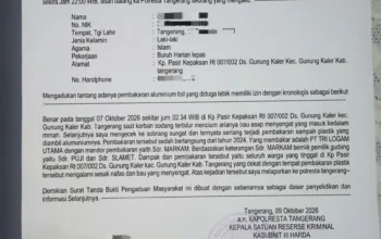 Diduga Beroperasi Tanpa Legalitas dan Cemari Udara, PT Tri Logam Utama Dilaporkan ke Polresta Tangerang